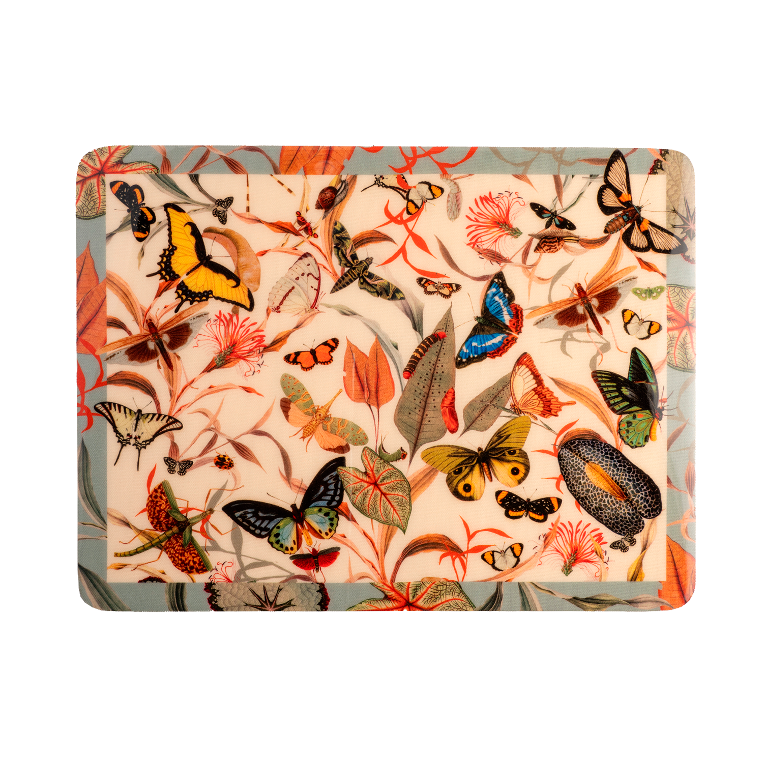 Butterfly Aqua - Tabla Rectangular