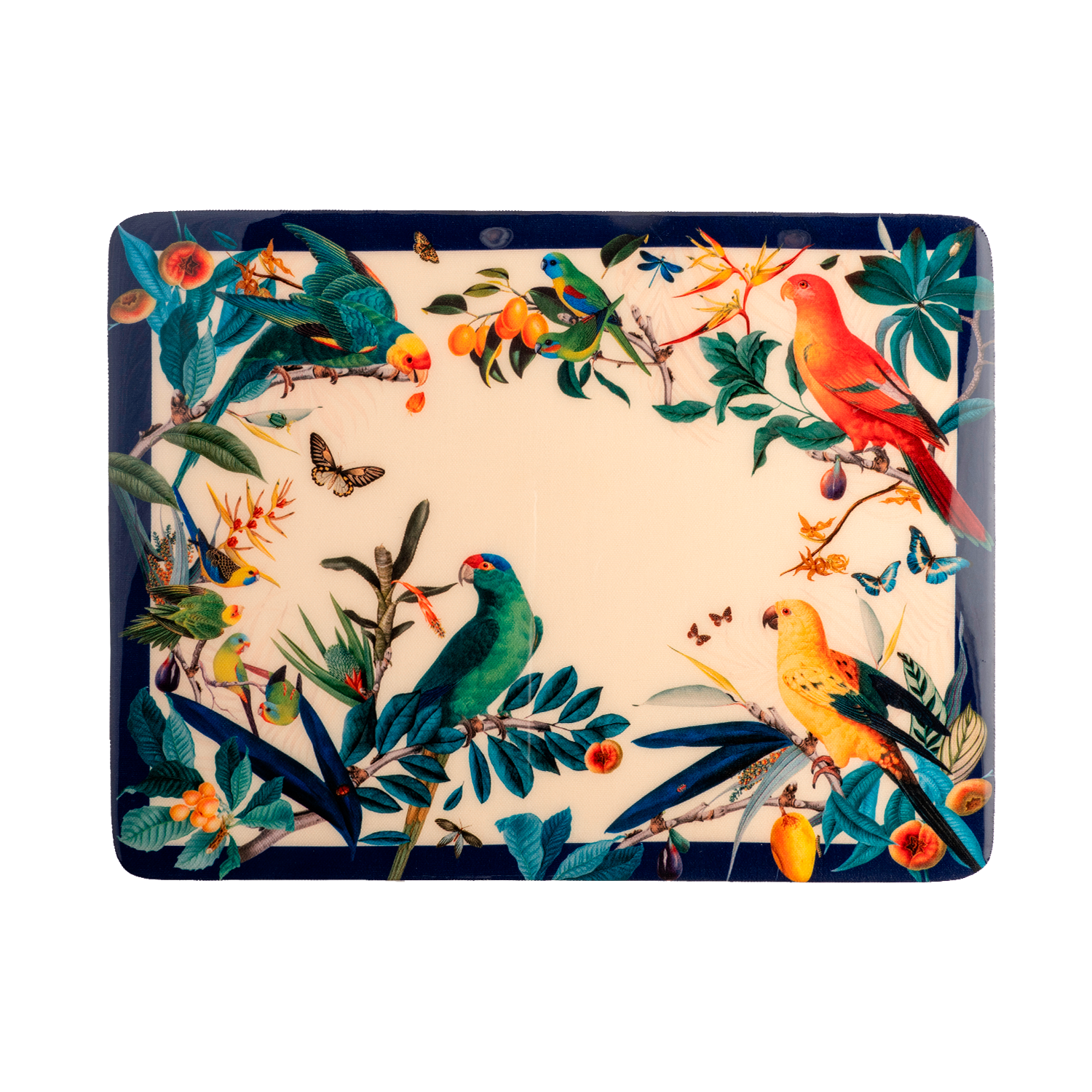 Colombian Parrots Dark - Tabla Rectangular